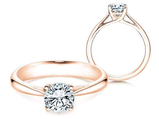 Verlobungsring Delight in 14K Roségold mit Diamant 1,00ct G/SI