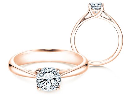 Verlobungsring Delight in 18K Roségold mit Diamant 1,00ct G/SI