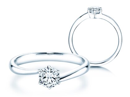 Verlobungsring Devotion in Platin 950/- mit Diamant 0,50ct G/SI
