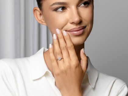 Verlobungsring Devotion in 18K Weißgold mit Diamant 1,00ct H/SI