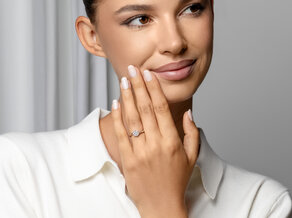 Verlobungsring Devotion in 18K Weißgold mit Diamant 1,00ct H/SI