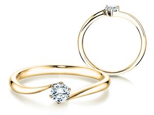 Verlobungsring Devotion in Gelbgold