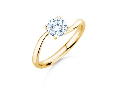 Verlobungsring Devour in 9K Gelbgold mit Diamant 1,00ct H/SI