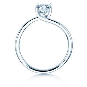 Verlobungsring Devour in 9K Weißgold mit Diamant 1,00ct H/SI