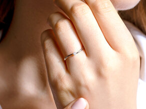 Verlobungsring Devour in 14K Gelbgold mit Diamant 0,05ct H/SI