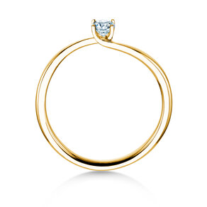 Verlobungsring Devour in 14K Gelbgold mit Labordiamant 0,15ct E/VS