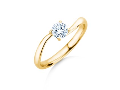 Verlobungsring Devour in 9K Gelbgold mit Diamant 0,50ct H/SI
