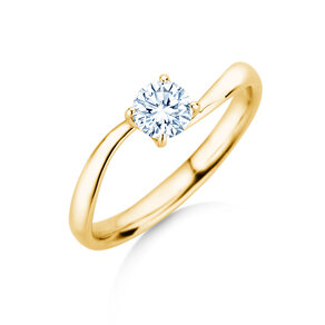 Verlobungsring Devour in 9K Gelbgold mit Diamant 0,50ct H/SI
