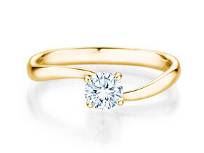 Verlobungsring Devour in 9K Gelbgold mit Diamant 0,50ct H/SI