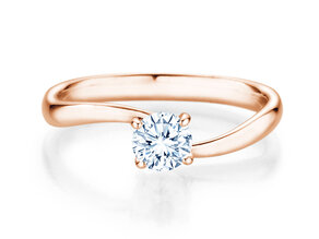 Verlobungsring Devour in 14K Roségold mit Diamant 0,50ct H/SI