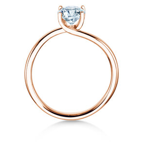 Verlobungsring Devour in 9K Roségold mit Diamant 1,00ct H/SI