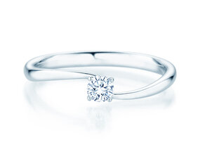 Verlobungsring Devour in Silber 925/- mit Labordiamant 0,15ct E/VS