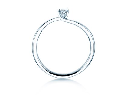 Verlobungsring Devour in Silber 925/- mit Labordiamant 0,15ct E/VS