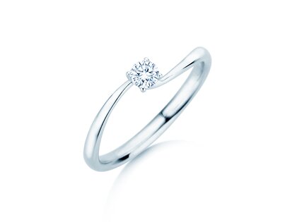 Verlobungsring Devour in Silber 925/- mit Labordiamant 0,15ct E/VS