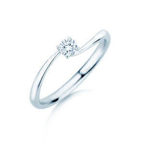 Verlobungsring Devour in Silber 925/- mit Labordiamant 0,15ct E/VS