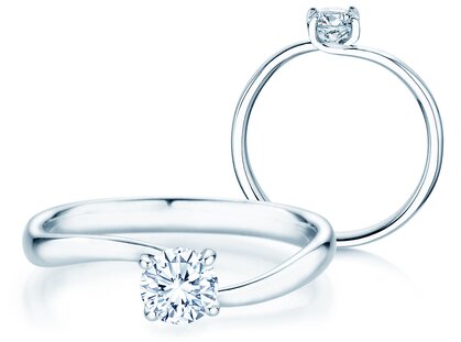 Verlobungsring Devour in Platin 950/- mit Diamant 0,50ct G/SI