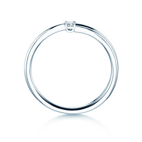 Verlobungsring Eclipse in Silber 925/- mit Diamant 0,05ct H/SI