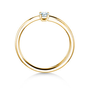 Verlobungsring Eclipse in 14K Gelbgold mit Diamant 0,15ct H/SI
