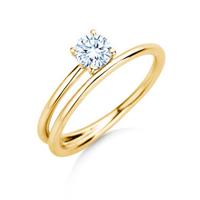 Verlobungsring Eclipse in 14K Gelbgold mit Diamant 0,50ct H/SI