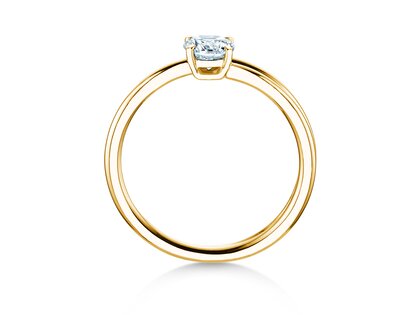 Verlobungsring Eclipse in 14K Gelbgold mit Diamant 0,50ct H/SI