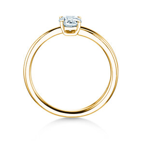 Verlobungsring Eclipse in 14K Gelbgold mit Diamant 0,50ct H/SI