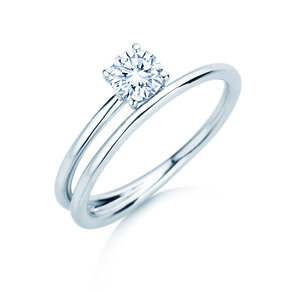 Verlobungsring Eclipse in 14K Weißgold mit Diamant 0,50ct H/SI