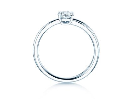 Verlobungsring Eclipse in 14K Weißgold mit Diamant 0,50ct H/SI