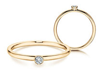Verlobungsring Eternal in 9K Gelbgold mit Diamant 0,05ct G/SI
