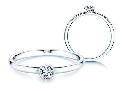 Verlobungsring Eternal in Silber 925/- mit Diamant 0,15ct G/VS