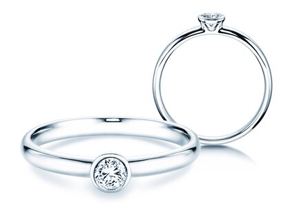 Verlobungsring Eternal in Platin 950/- mit Diamant 0,20ct G/SI