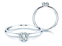 Verlobungsring Eternal in 9K Weißgold mit Diamant 0,35ct G/SI