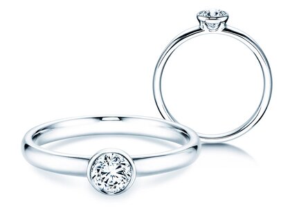 Verlobungsring Eternal in 14K Weißgold mit Diamant 0,30ct G/SI