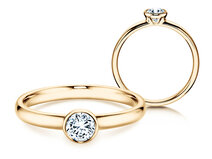 Verlobungsring Eternal in 9K Gelbgold mit Diamant 0,35ct G/SI
