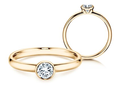 Verlobungsring Eternal in 14K Gelbgold mit Diamant 0,35ct G/SI