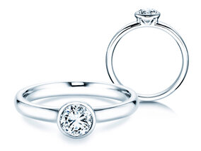Verlobungsring Eternal in 18K Weißgold mit Diamant 0,50ct G/SI