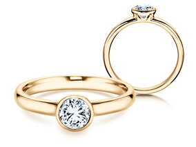 Verlobungsring Eternal in 18K Gelbgold mit Diamant 0,50ct G/SI