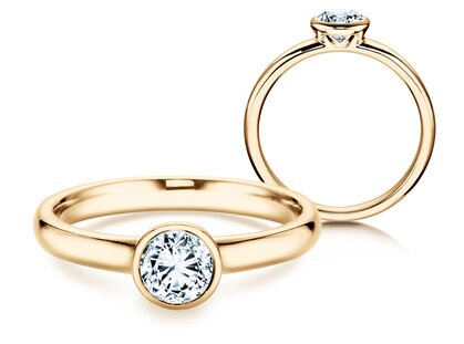 Verlobungsring Eternal in 18K Gelbgold mit Diamant 0,50ct G/SI