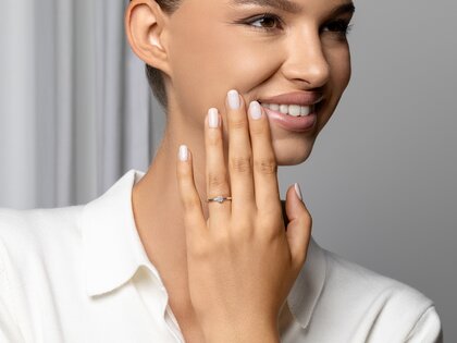 Verlobungsring Eternal in Platin 950/- mit Diamant 0,20ct G/SI