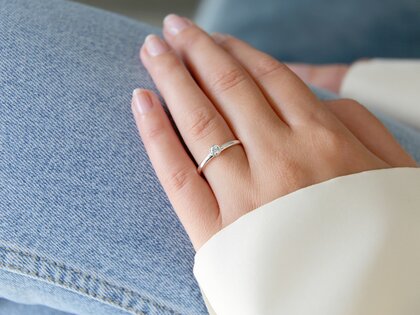 Verlobungsring Eternal in Platin 950/- mit Diamant 0,20ct G/SI