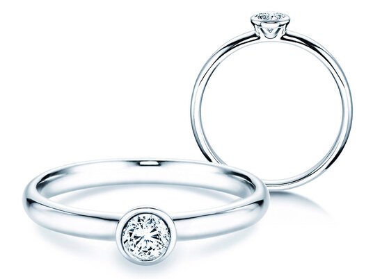 Verlobungsring Eternal in Platin 950/- mit Diamant 0,25ct G/IF