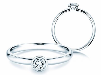 Verlobungsring Eternal in Platin 950/- mit Diamant 0,25ct G/SI