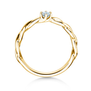 Verlobungsring Evoke in 14K Gelbgold mit Diamant 0,15ct H/SI