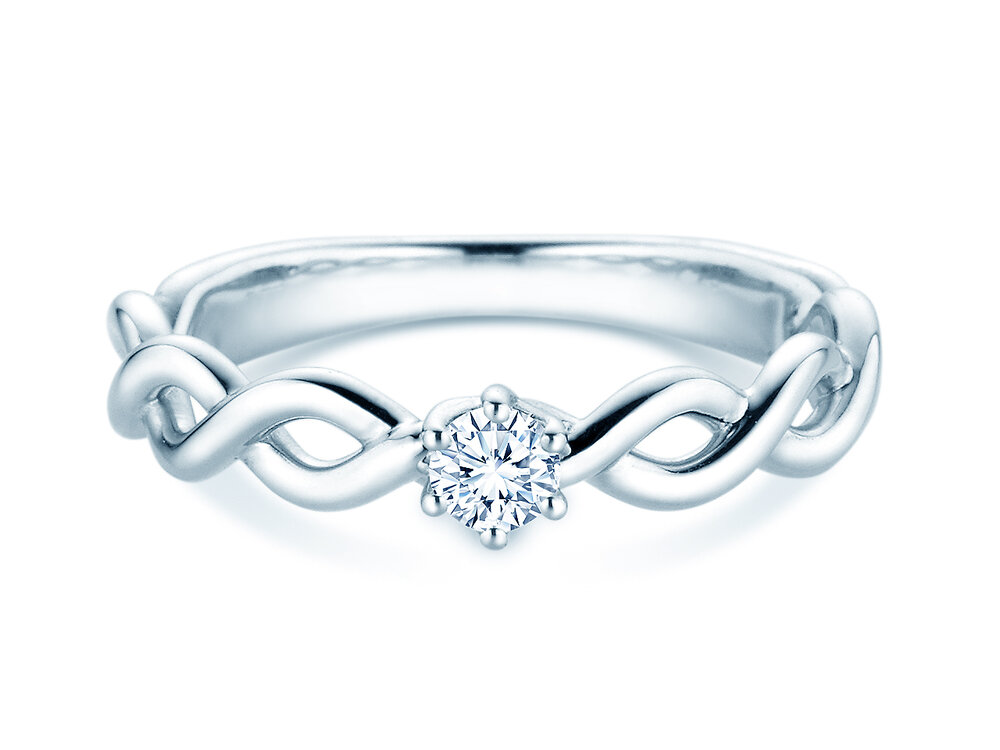 Verlobungsring Evoke in Silber 925/- mit Diamant 0,15ct G/SI