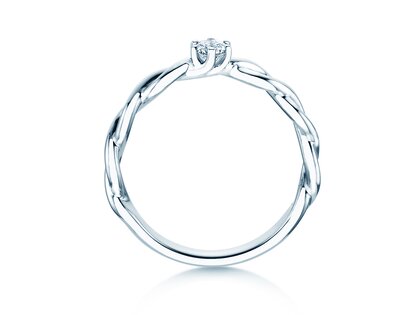 Verlobungsring Evoke in Silber 925/- mit Diamant 0,15ct H/SI