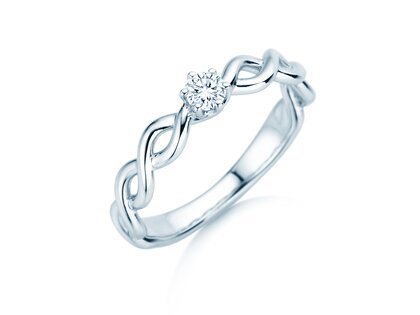Verlobungsring Evoke in Silber 925/- mit Diamant 0,15ct H/SI