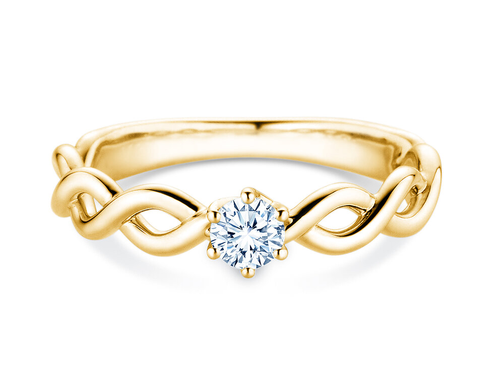 Verlobungsring Evoke in 14K Gelbgold mit Diamant 0,25ct G/SI
