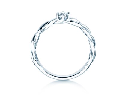 Verlobungsring Evoke in 9K Weißgold mit Diamant 0,25ct H/SI