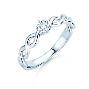 Verlobungsring Evoke in 9K Weißgold mit Diamant 0,25ct H/SI