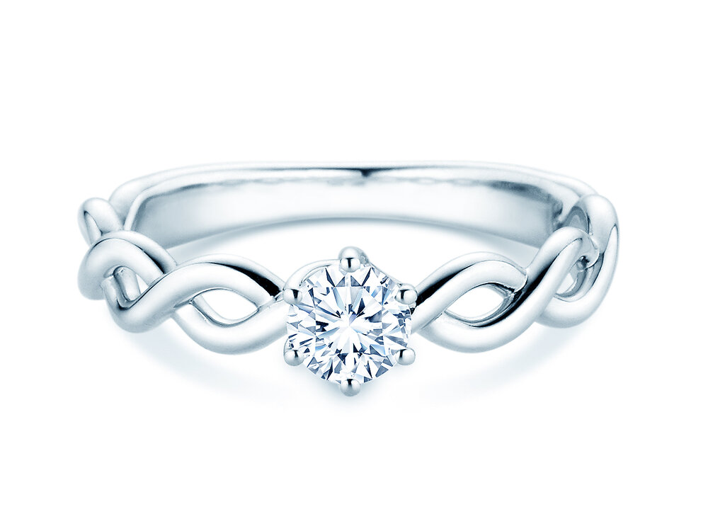 Verlobungsring Evoke in 18K Weißgold mit Diamant 0,40ct G/SI