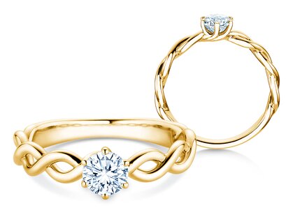 Verlobungsring Evoke in 18K Gelbgold mit Diamant 0,50ct G/SI